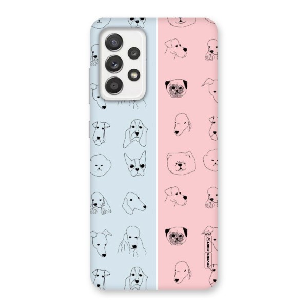 Dog Cat And Cow Back Case for Galaxy A52