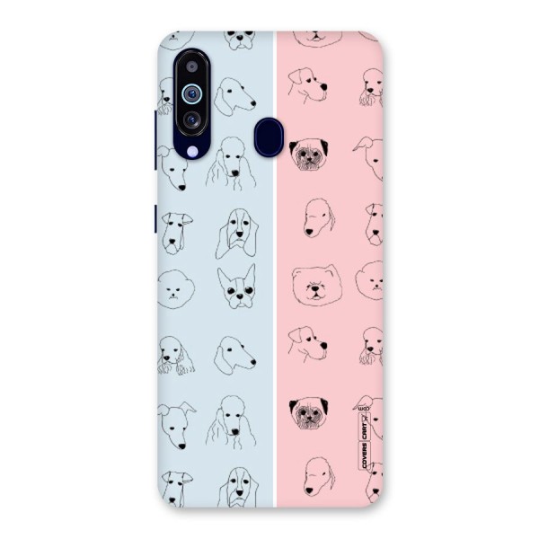 Dog Cat And Cow Back Case for Galaxy A60