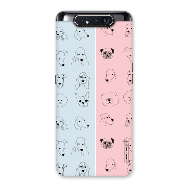 Dog Cat And Cow Back Case for Galaxy A80