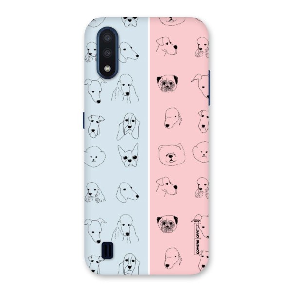 Dog Cat And Cow Back Case for Galaxy M01