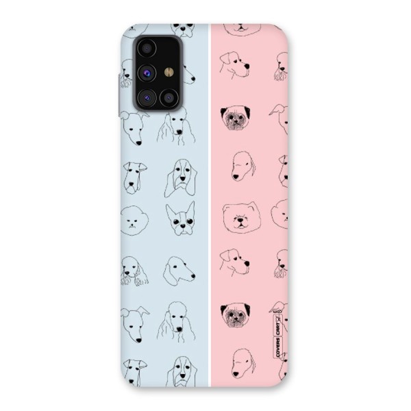 Dog Cat And Cow Back Case for Galaxy M31s