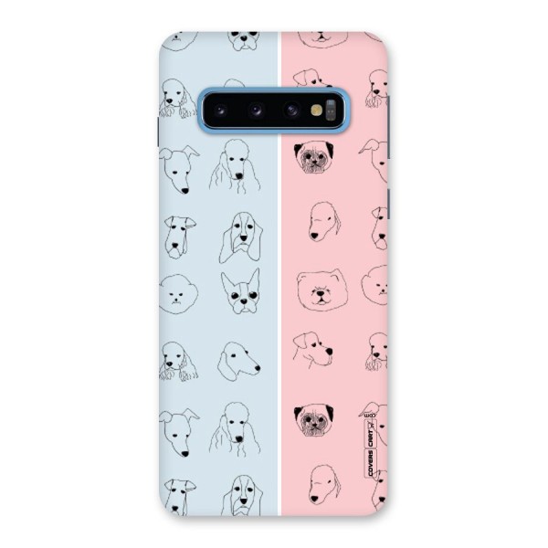 Dog Cat And Cow Back Case for Galaxy S10