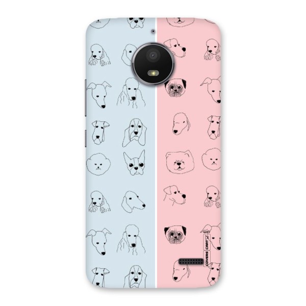 Dog Cat And Cow Back Case for Moto E4