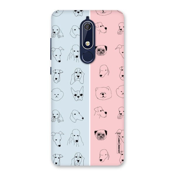 Dog Cat And Cow Back Case for Nokia 5.1