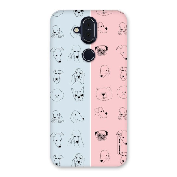 Dog Cat And Cow Back Case for Nokia 8.1