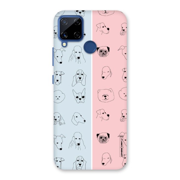 Dog Cat And Cow Back Case for Realme C12