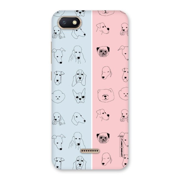 Dog Cat And Cow Back Case for Redmi 6A