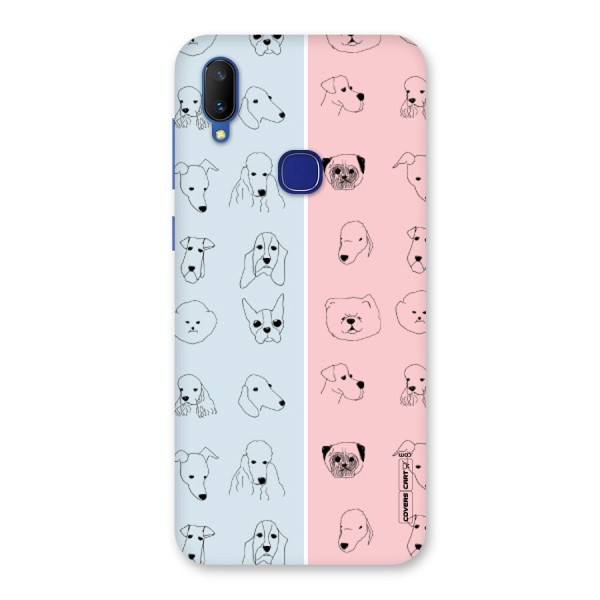 Dog Cat And Cow Back Case for Vivo V11