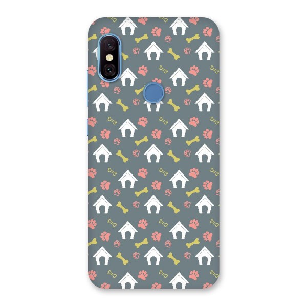 Dog Pattern Back Case for Redmi Note 6 Pro