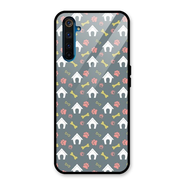 Dog Pattern Glass Back Case for Realme 6 Pro