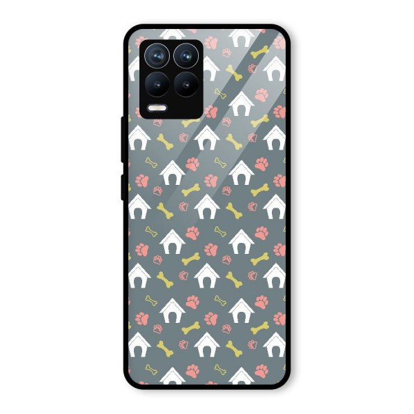 Dog Pattern Glass Back Case for Realme 8 Pro