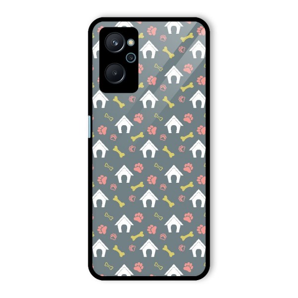 Dog Pattern Glass Back Case for Realme 9i