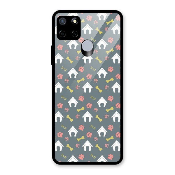 Dog Pattern Glass Back Case for Realme C12