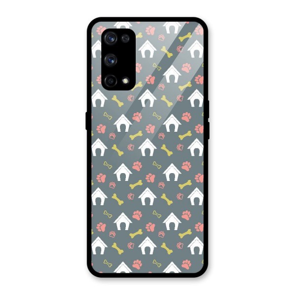 Dog Pattern Glass Back Case for Realme X7 Pro