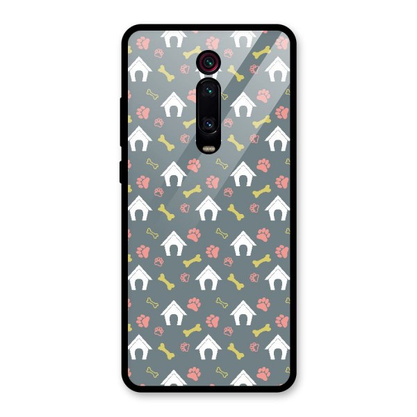 Dog Pattern Glass Back Case for Redmi K20 Pro