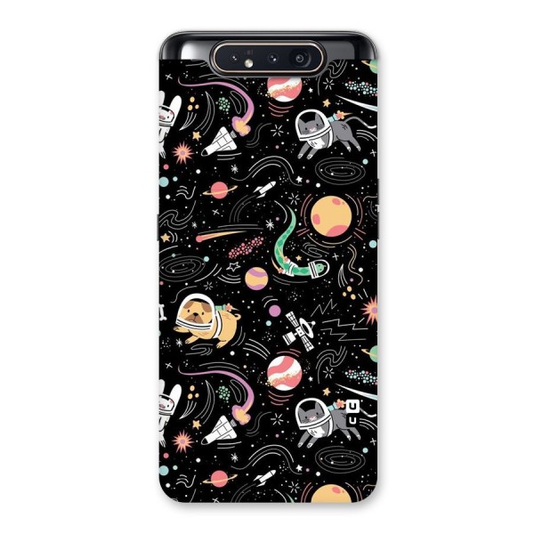 Dog Planetarium Back Case for Galaxy A80