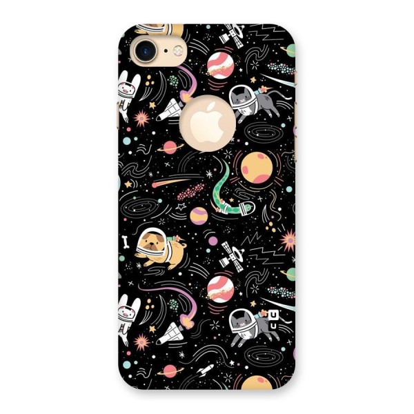 Dog Planetarium Back Case for iPhone 8 Logo Cut