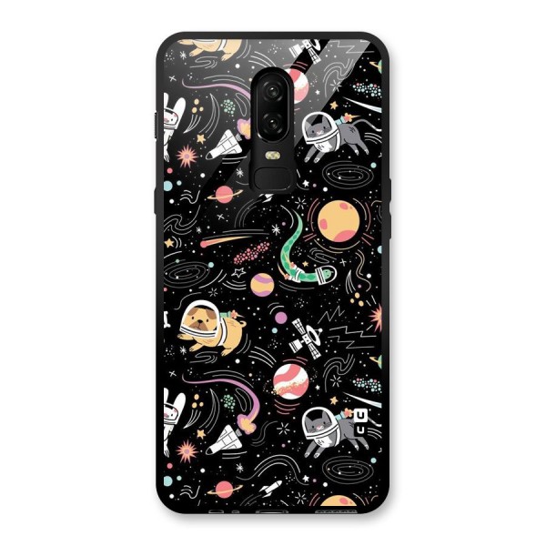 Dog Planetarium Glass Back Case for OnePlus 6