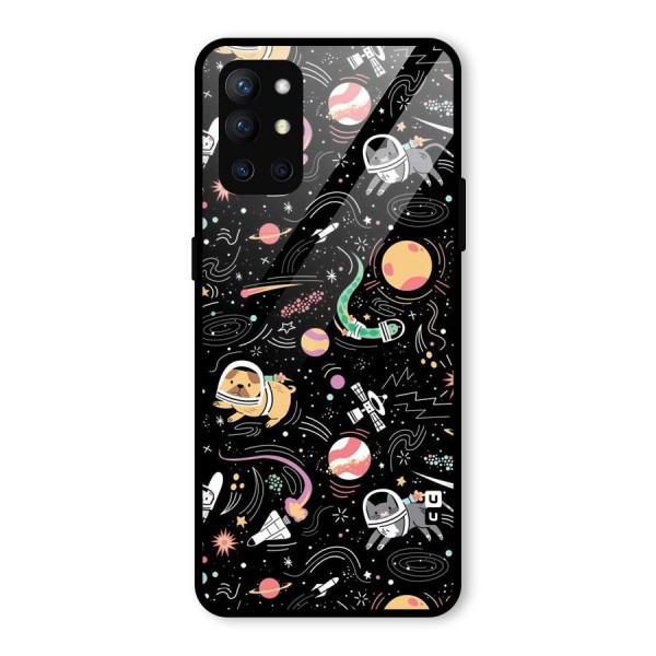 Dog Planetarium Glass Back Case for OnePlus 9R