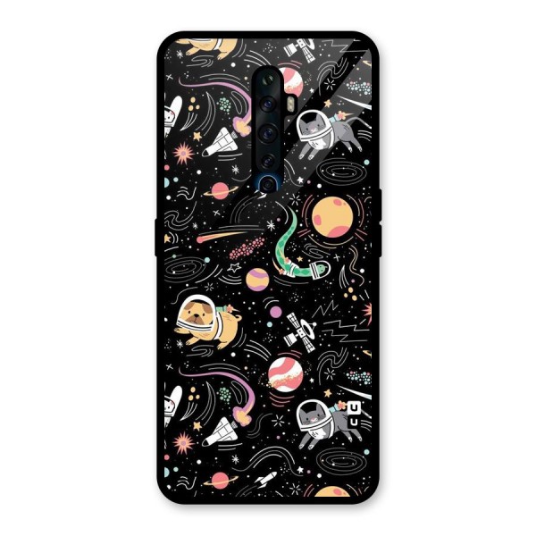 Dog Planetarium Glass Back Case for Oppo Reno2 Z