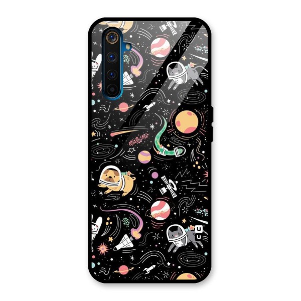 Dog Planetarium Glass Back Case for Realme 6 Pro