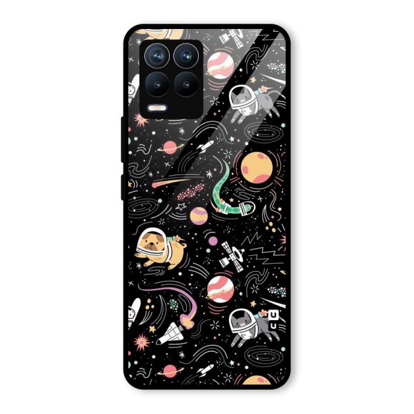 Dog Planetarium Glass Back Case for Realme 8 Pro