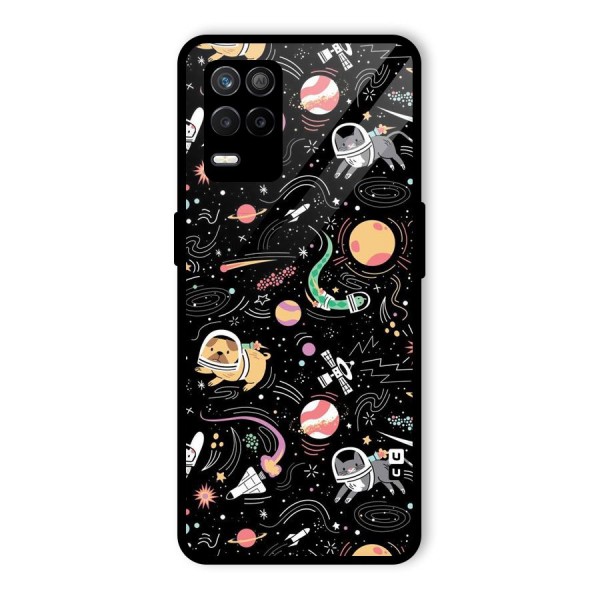 Dog Planetarium Glass Back Case for Realme 9 5G