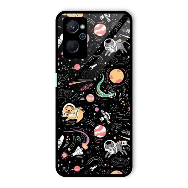 Dog Planetarium Glass Back Case for Realme 9i