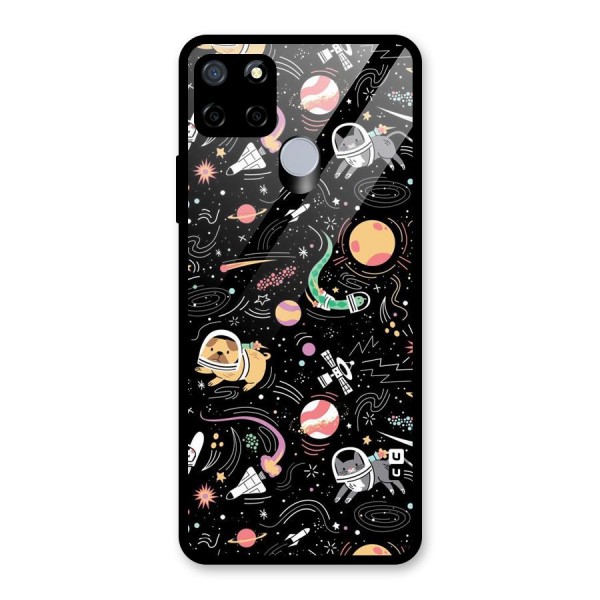 Dog Planetarium Glass Back Case for Realme C15