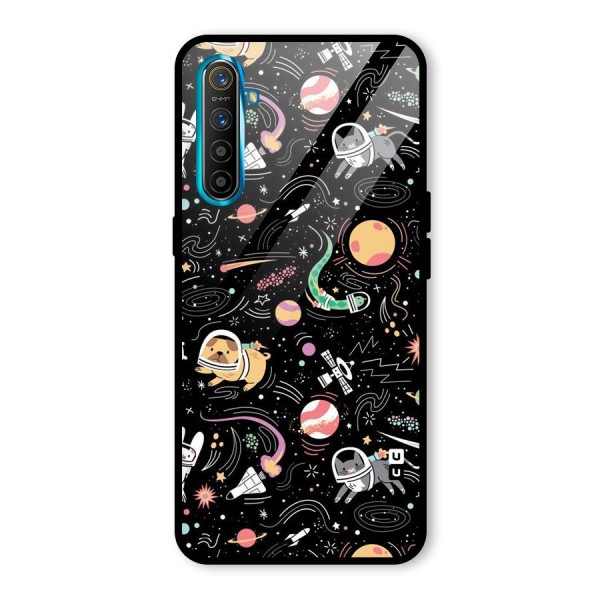 Dog Planetarium Glass Back Case for Realme XT