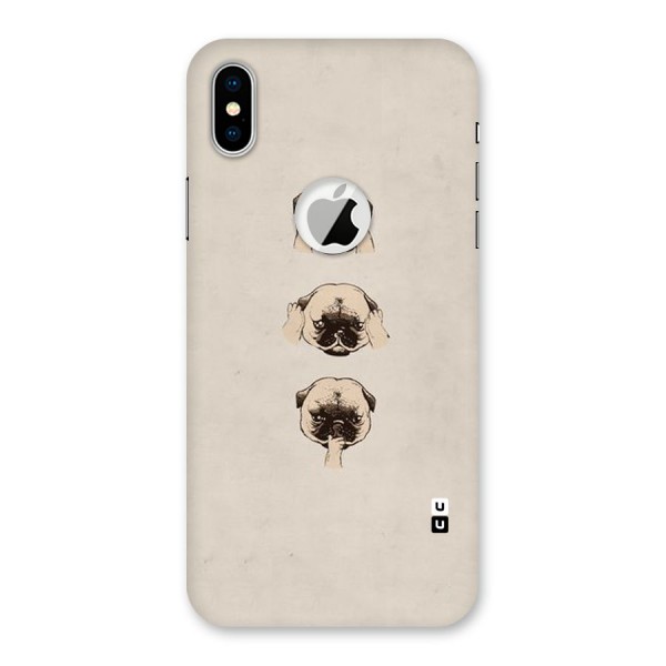 Doggo Moods Back Case for iPhone XS Logo Cut