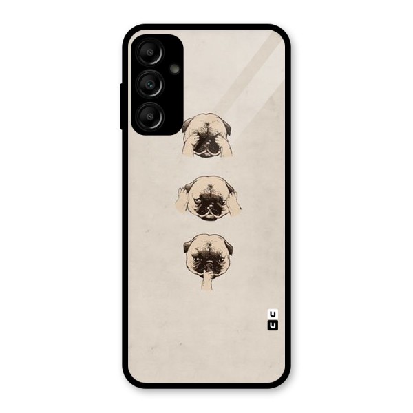 Doggo Moods Glass Back Case for Galaxy A14 5G