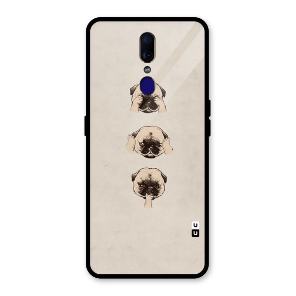 Doggo Moods Glass Back Case for Oppo F11