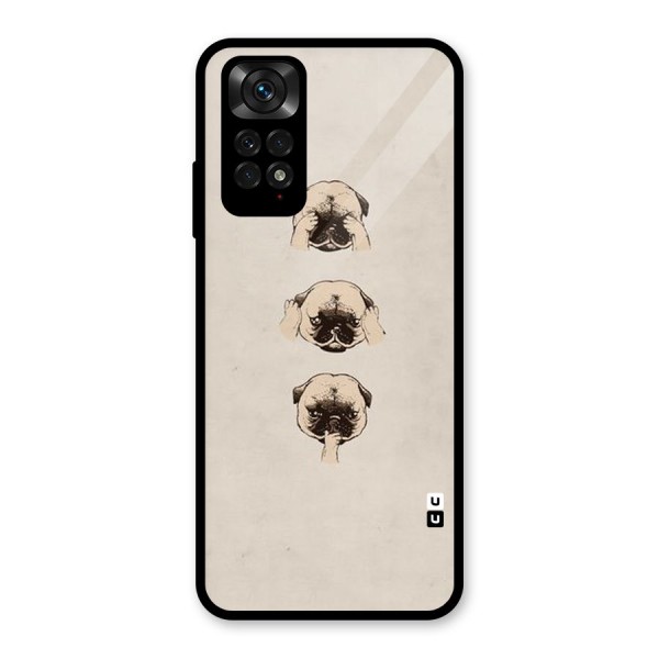 Doggo Moods Glass Back Case for Redmi Note 11