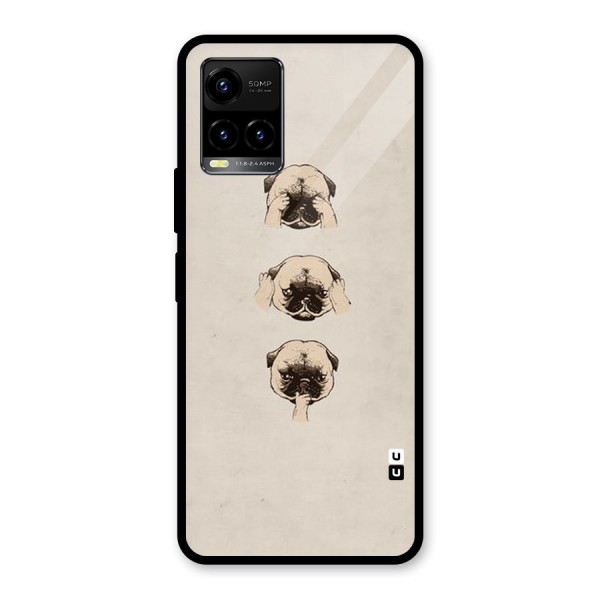 Doggo Moods Glass Back Case for Vivo Y21A