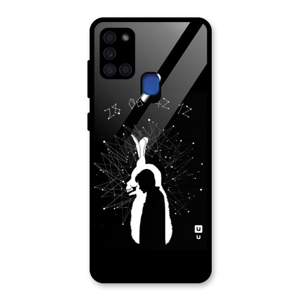 Donnie Darko Silhouette Glass Back Case for Galaxy A21s