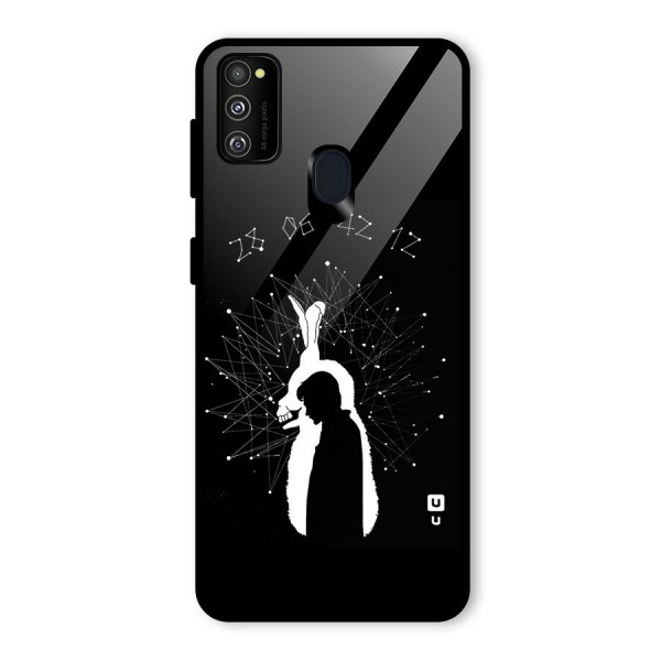 Donnie Darko Silhouette Glass Back Case for Galaxy M21