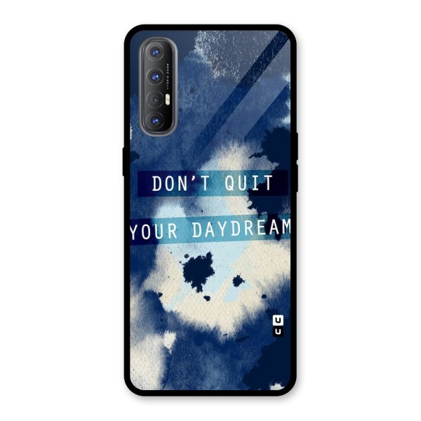 Dont Quit Glass Back Case for Oppo Reno3 Pro