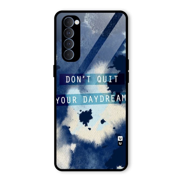 Dont Quit Glass Back Case for Oppo Reno4 Pro