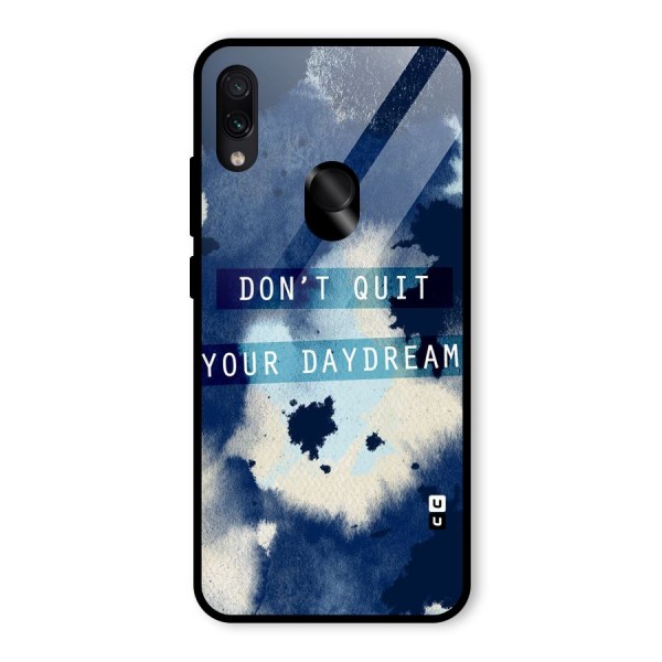 Dont Quit Glass Back Case for Redmi Note 7