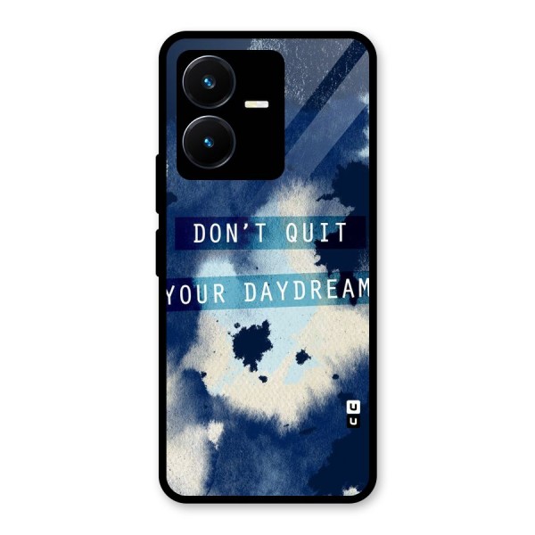 Dont Quit Glass Back Case for Vivo Y22