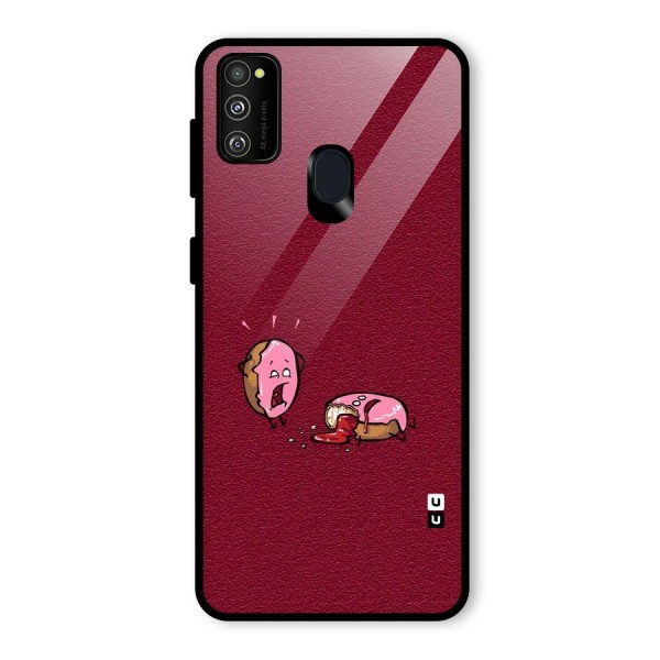 Donut Murder Glass Back Case for Galaxy M21