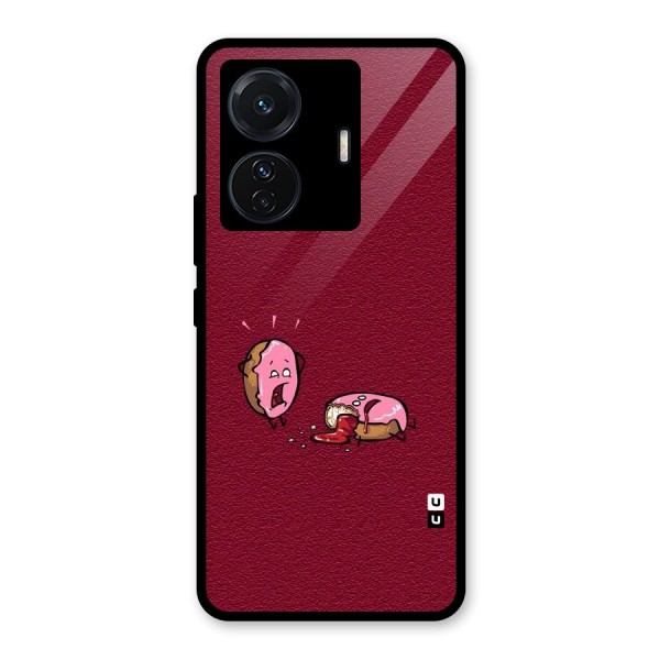 Donut Murder Glass Back Case for Vivo T1 Pro