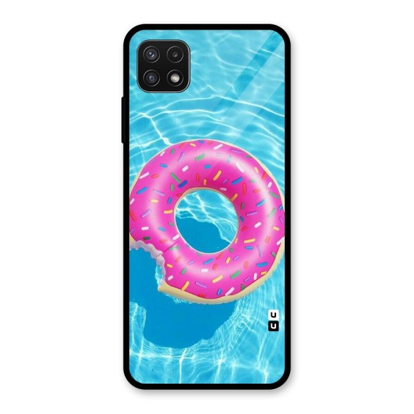 Donut Swim Glass Back Case for Galaxy A22 5G