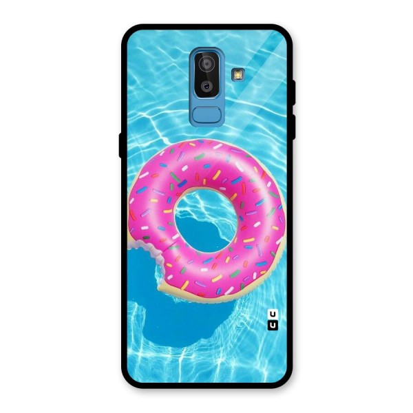 Donut Swim Glass Back Case for Galaxy J8