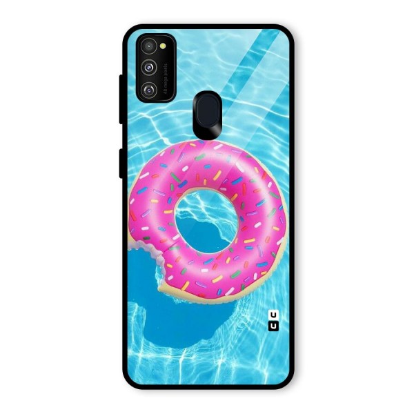 Donut Swim Glass Back Case for Galaxy M21