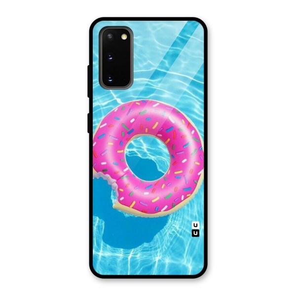 Donut Swim Glass Back Case for Galaxy S20