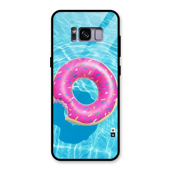 Donut Swim Glass Back Case for Galaxy S8