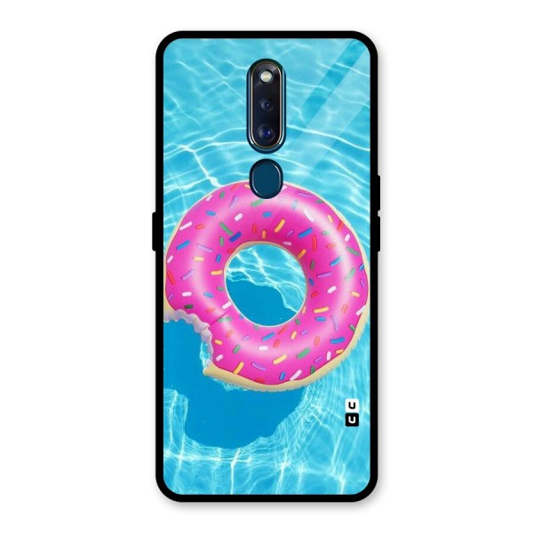 Donut Swim Glass Back Case for Oppo F11 Pro