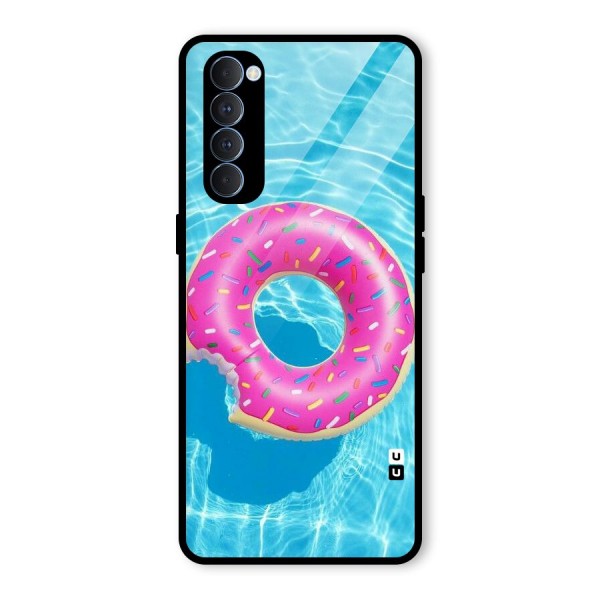 Donut Swim Glass Back Case for Oppo Reno4 Pro